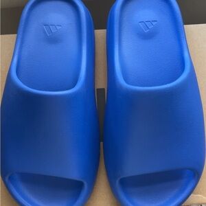 adidas Blue yezzy slides